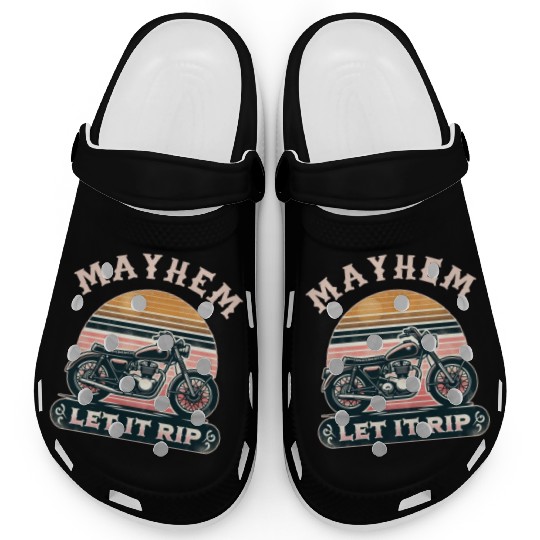 Unleash Chaos with Mayhem Let It Rip Graphic Wear Clogs