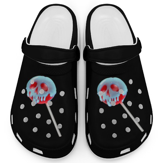 Poison Apple Halloween Candy Lollipop Clogs