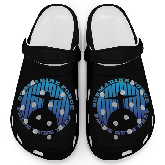 Submarine Force Pride Runs Deep Ocean Blue Clogs