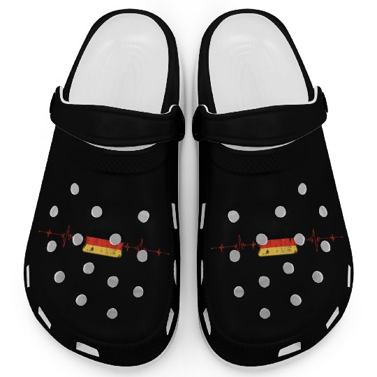 Germany Flag Heartbeat Clogs