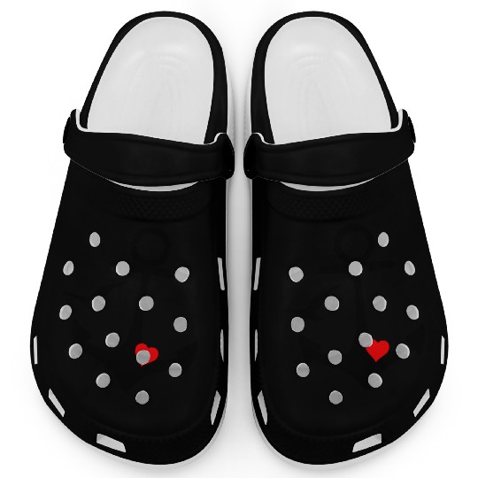 Anchor Heart Seagull Clogs