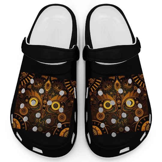 New Age 1920s Abstract Steampunk Design Clogs