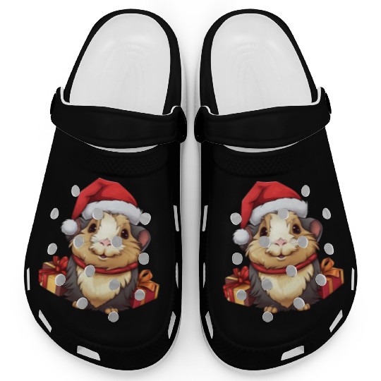 Guinea pig Christmas Clogs