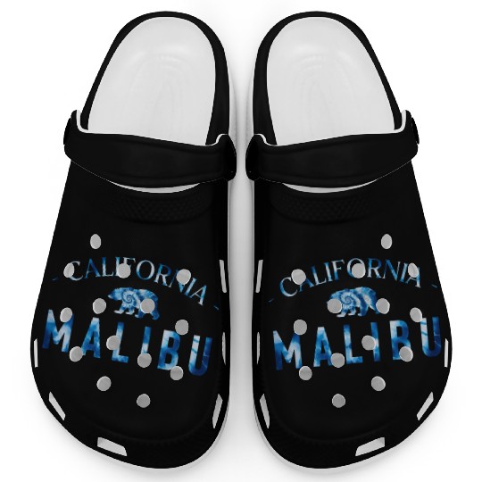 Malibu California Bicycle Club In a Tie Dye Design Clogs