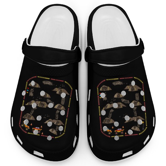 Lay Monster Trucks On Dad s Back Mat Road Car Race Clogs
