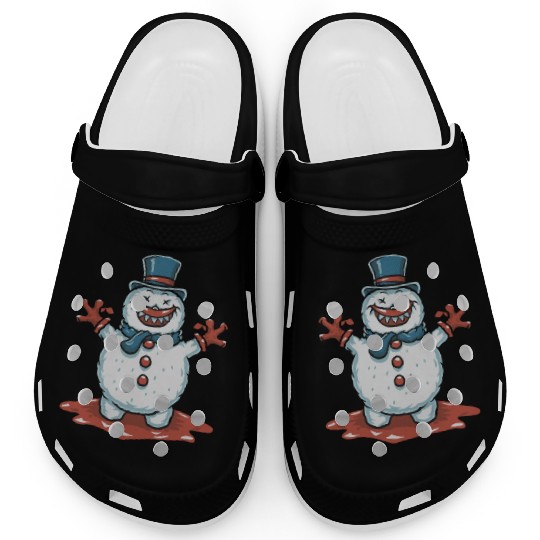frosty snowman creepy Clogs