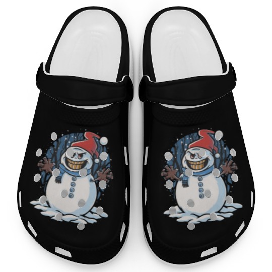 frosty snowman creepy Clogs