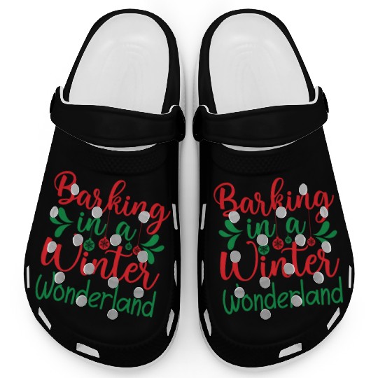 Barking in a winter wonderland, Christmas Gifts Clogs