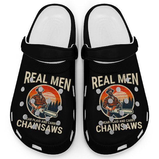 Lumberjack Woodworker Woodcutter Chainsaw Arborist Clogs