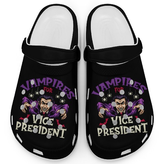 Vampires For Vice President Halloween Voting Meme Clogs