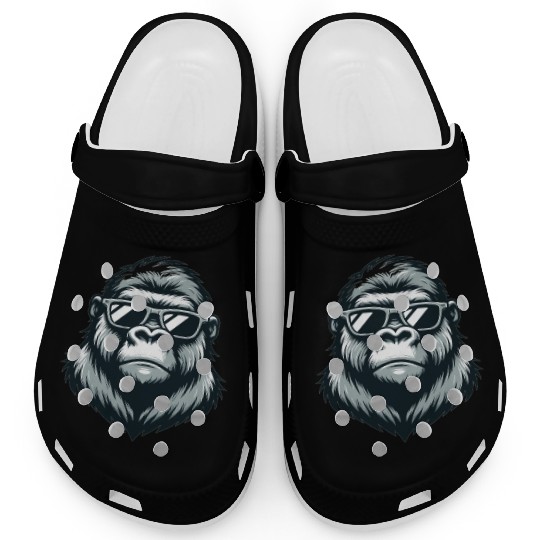 Gorilla With Sunglasses Clogs