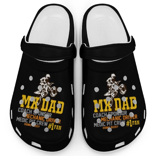 Mx Dad Motocross Supercross Papa Clogs