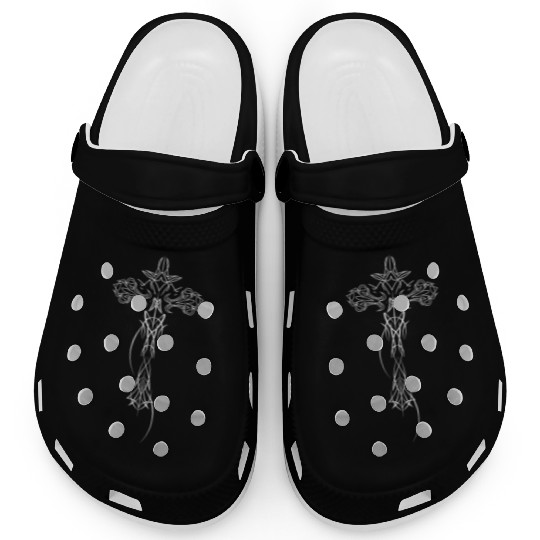 Awesome Cyber Crucifix Cybersigilism For Geometric Clogs