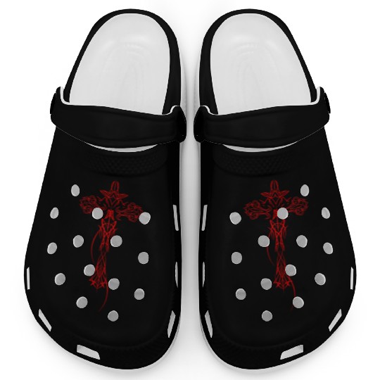 Cyber Crucifix Awesome Cybersigilism For Geometric Clogs