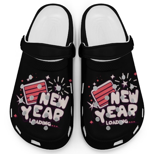 NYE New Year Loading Cheers To Festive New Year's Clogs