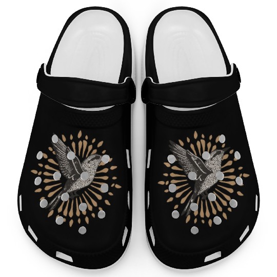 Wild Bird In Flight Design Clogs