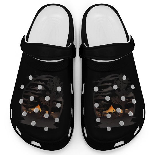 Lone Cowboy Amidst the Fiery Frontier Clogs