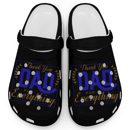 square design dad ever Clogs