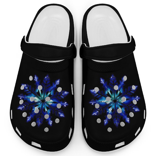 Watercolor snowflake Clogs