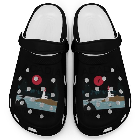 Acadia National Park 80s Maine Mount Island Clogs