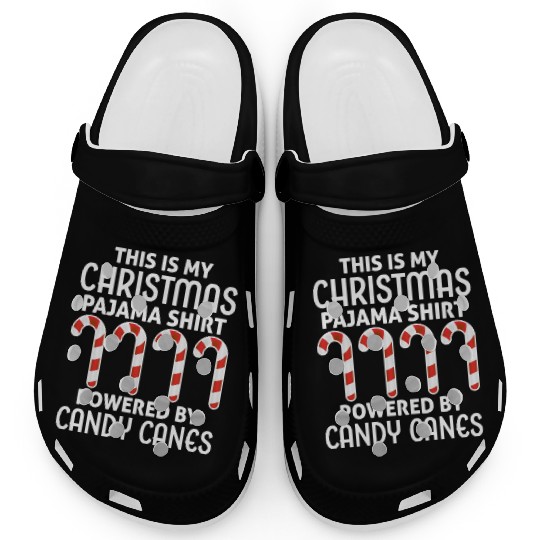 This is My Christmas Pajama Clogs Candy Canes