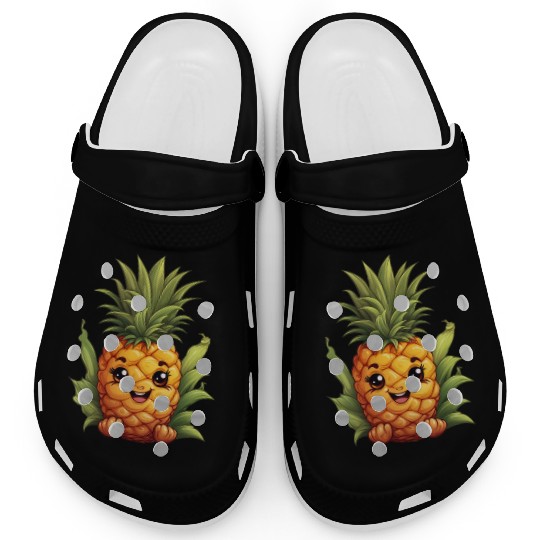 A charming kawaii style pineapple Clogs