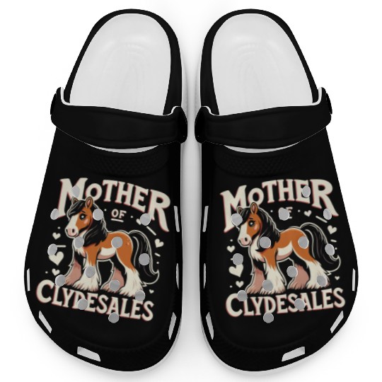 Draught Horse Lover Giant Horse Breed Clydesdale Clogs
