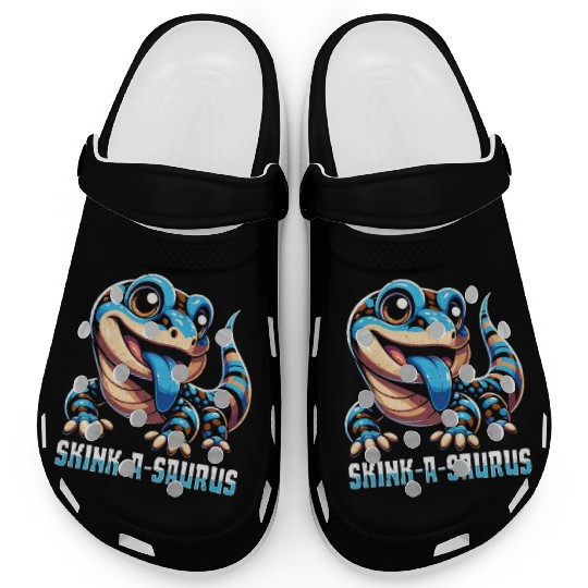 Lizard Collector Reptile Lover Blue Tongue Skink Clogs