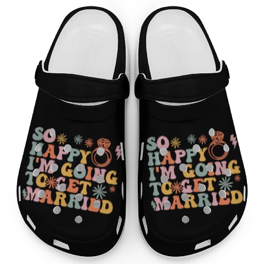 Bride Bridal Party Engagement Clogs