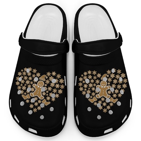 Gingerbread Heart, Funny Ginger Bread Lover Clogs