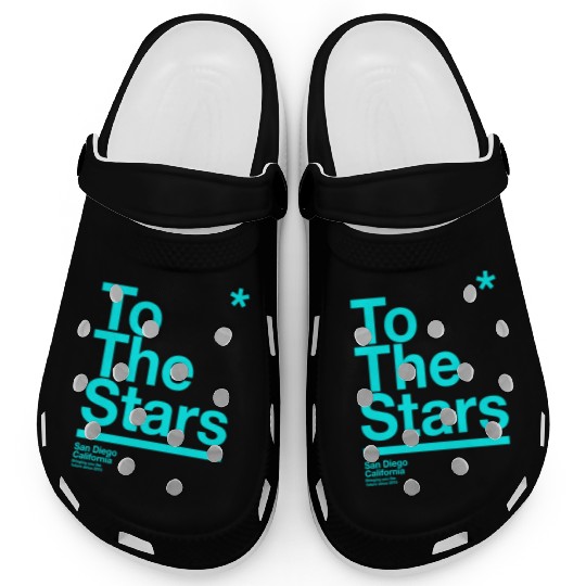 To The Stars Light Blue Clogs
