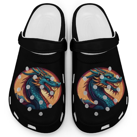 traditional Chinese dragon Clogs