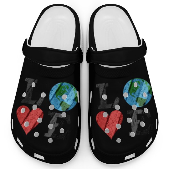Earth Love With Heart And Earth Clogs