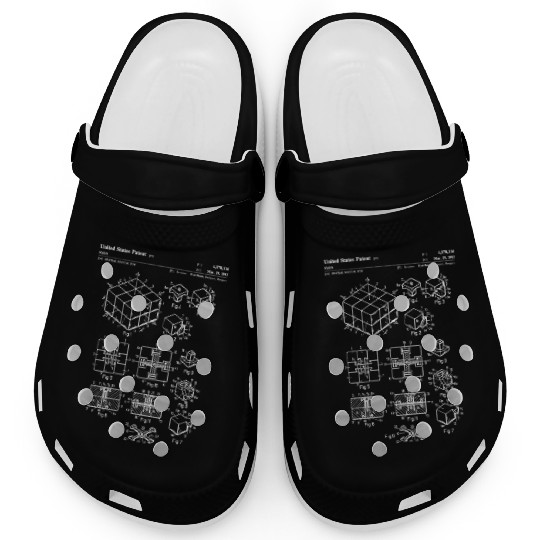 Rubiks Cube Patent Clogs