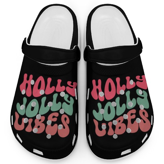 Holly jolly vibes, Xmas Quotes, Christmas Gifts Clogs