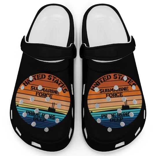 Sunset Us Submarine Force Pride Runs Deep Clogs