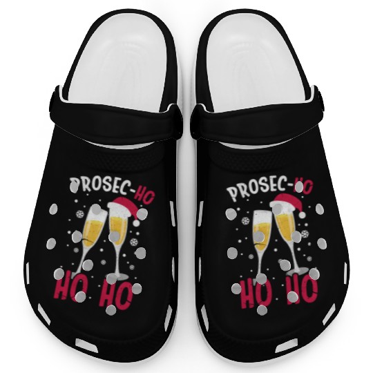 Prosec Ho Ho Ho Presecco Vacation Clogs