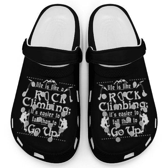 life is like a rock climbing Clogs