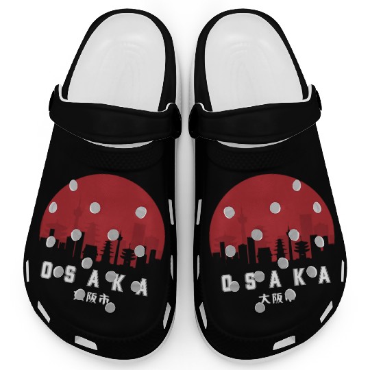 Osaka Typography Clogs - Urban Statement