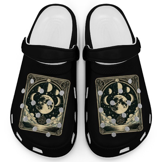 Tarot Card Vintage Moon Phase Astrology Tarot Clogs