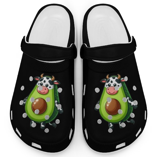 Avocado cow Clogs