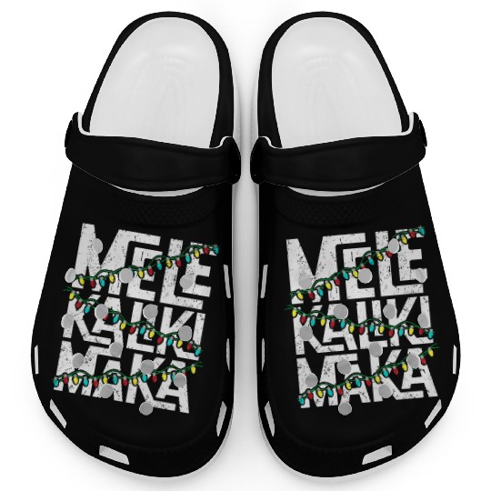Mele Kalikimaka Hawaiian Christmas Holidays Themed Clogs