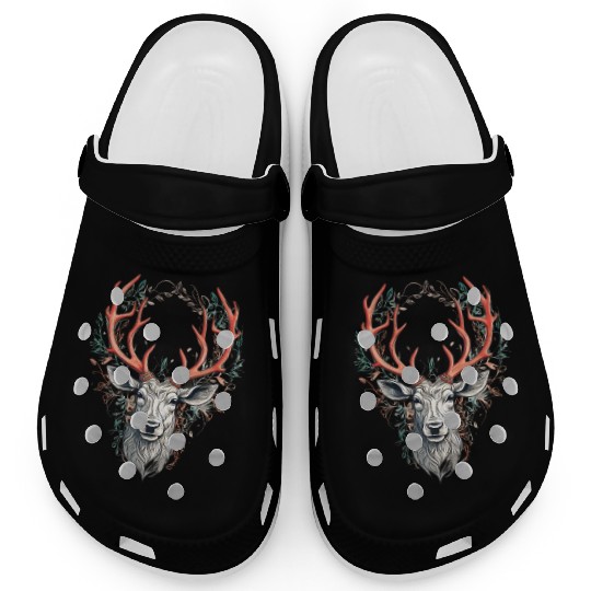 Silent Elegance Reindeer Clogs