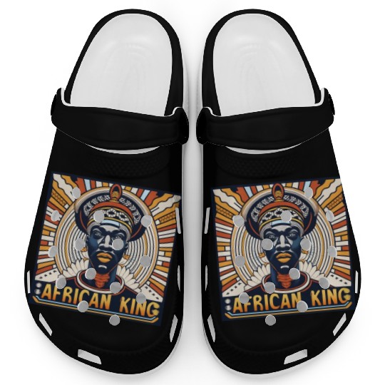 African King Gift For Afrocentric Lovers Clogs