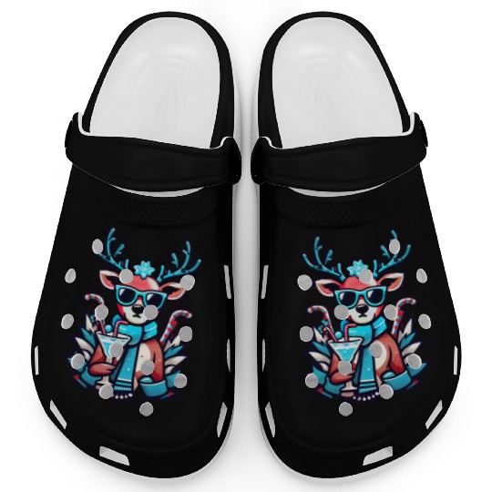 cool reindeer Clogs