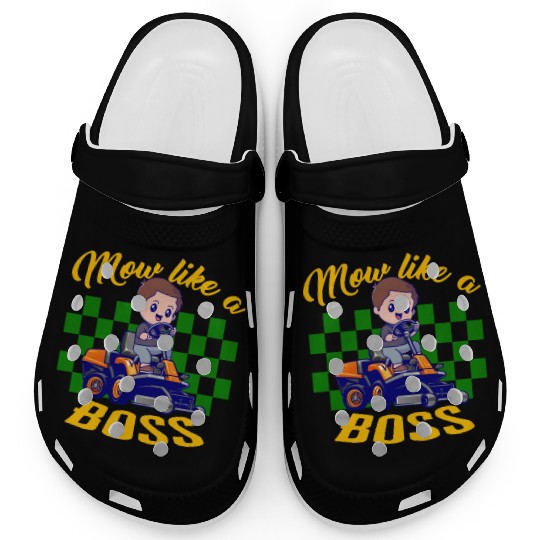 Mowing Gardening Clogs, Mow Like A Boss Clogs, Gift