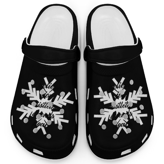 White Snowflake Warm Wishes Clogs