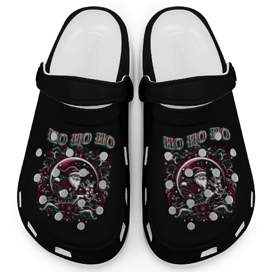 HO HO HO Santa's Magic Ride Clogs