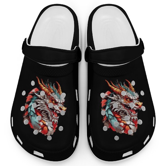 Chinese Dragon Head Clogs design
