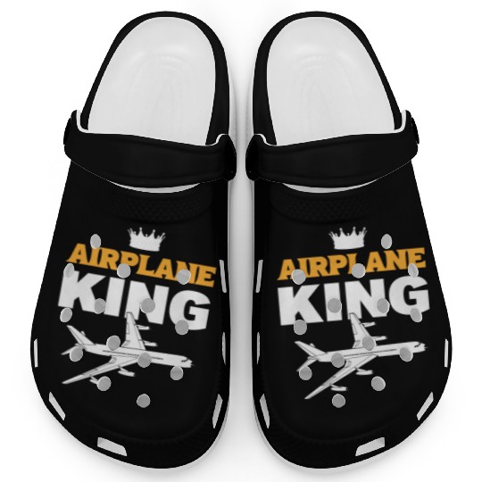 Airplane King Soldiers Or Armed Forces Gift Clogs